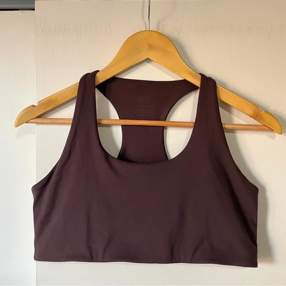 437 The Essentials Sports Bra in Espresso Large - Picture 2 of 7